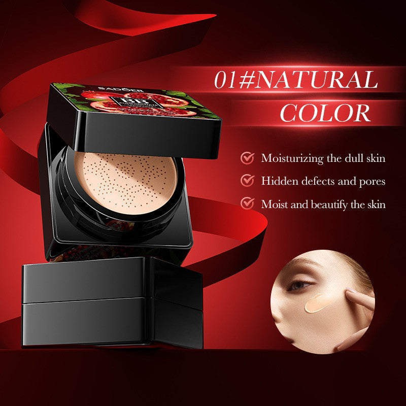 Pomegranate BB Cushion Powder First-Time Use